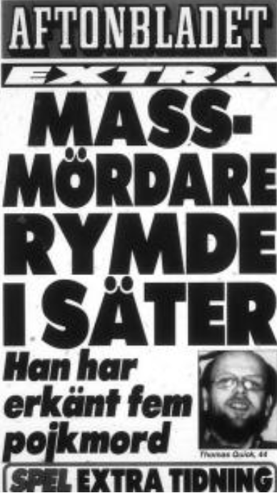 Thomas Quick Löpsedel